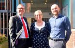(left to right)
Cllr Nick Forbes, Leader of Newcastle City Council; Carol Bell, Head of Culture and Major Events at NewcastleGateshead Initiative; Anthony Baker Artistic Director & joint CEO Dance City.
Photos: Rob Chambers
