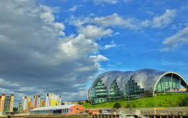 Flying Free on Gateshead Quay