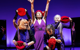 the Boundless over 55 group dancing on stage