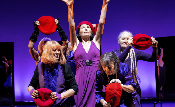the Boundless over 55 group dancing on stage