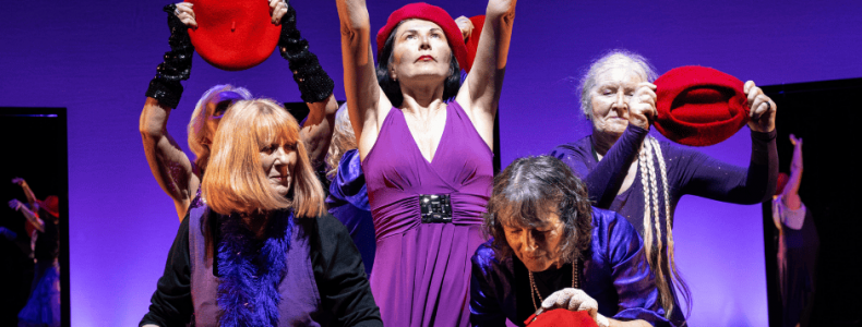 the Boundless over 55 group dancing on stage