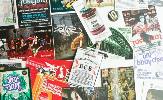 Breaking flyers donated to the Dance City archive by Conor O'Kane